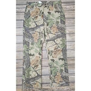 Vintage Duxbak Bark Leaf Woodland Camouflage Pants Jeans Vtg Camo Realtree 90s